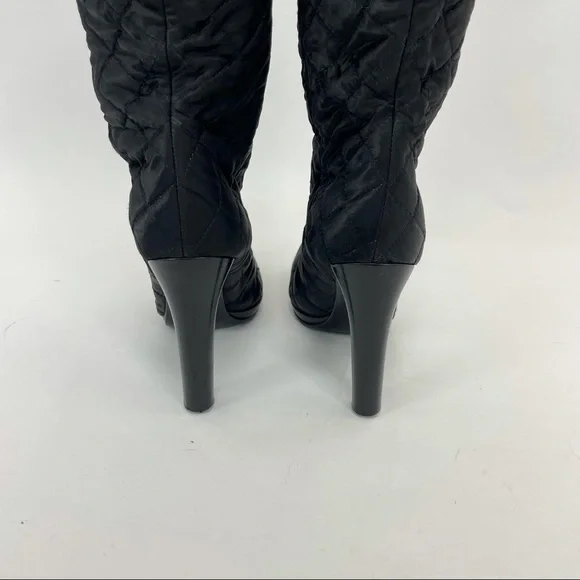 Miu Miu Tall Boots Size 38 1/2 Black - Picture 5 of 16